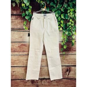 Iceberg Straight Leg Jeans White Y2K Women's Size 27 Fit 24 Flawed